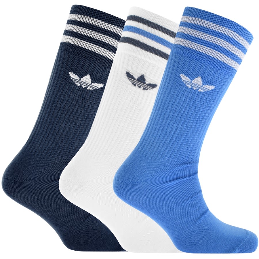 Alternative Image for ProductAdidas Originals Three Pack Solid Crew Socks White1